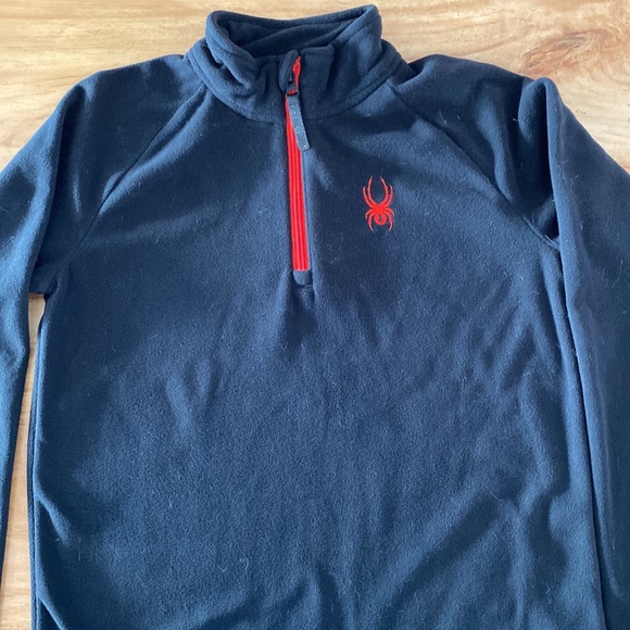 Youth Spider Fleece Large- Black - Picture 4 of 4